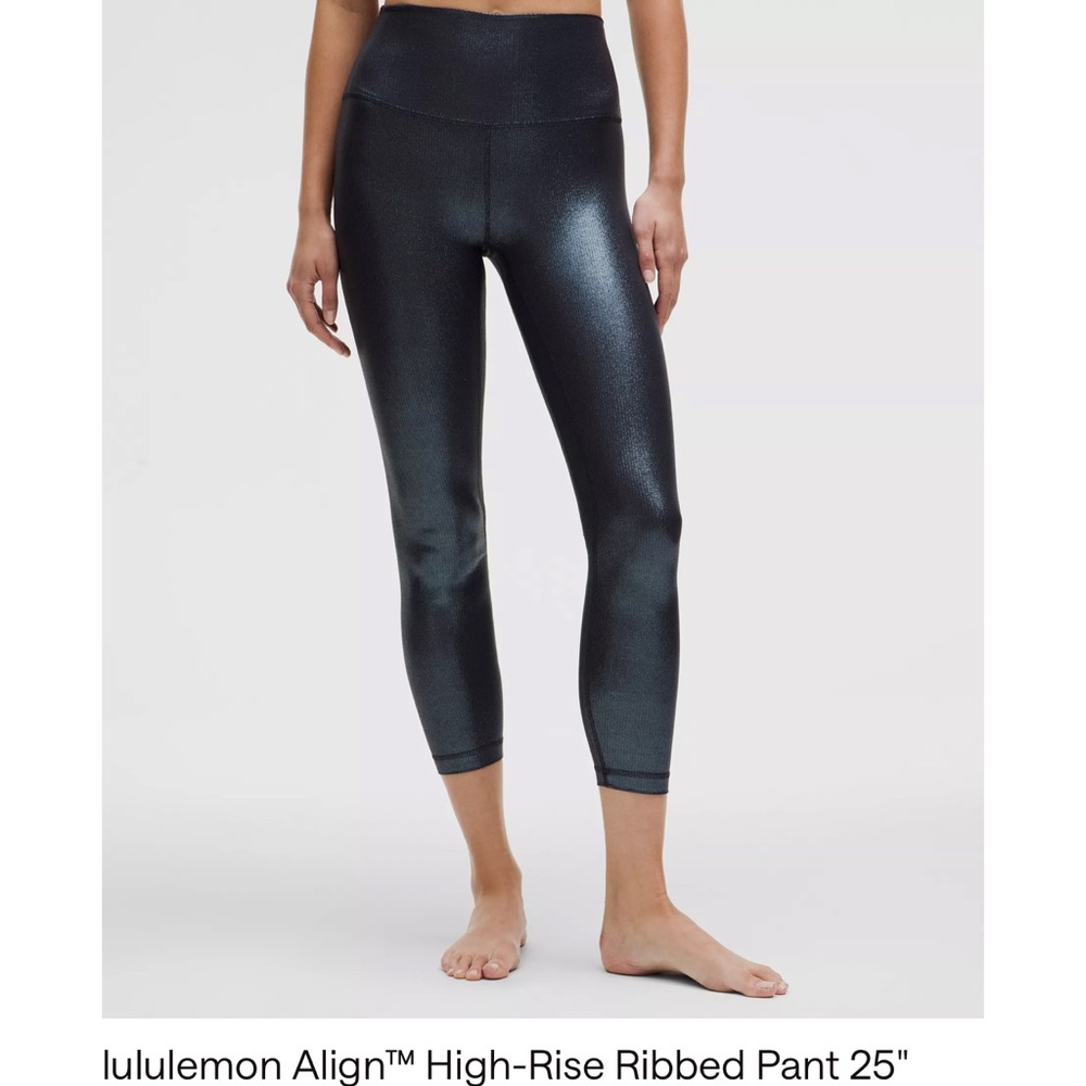 lululemon Align High-Rise Ribbed Pant 25" Shine